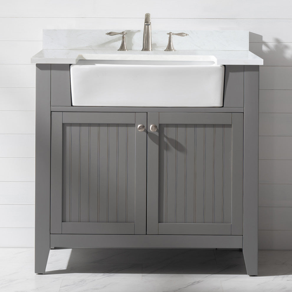 Burbank 36" Single Vanity, Gray