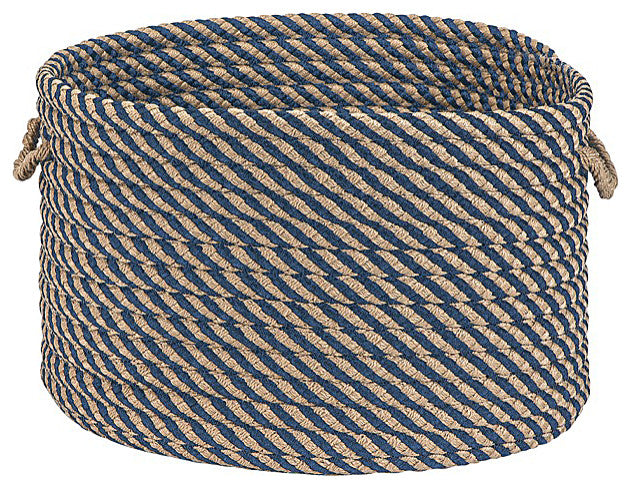 Colonial Mills Basket Cabana Basket Blue Round