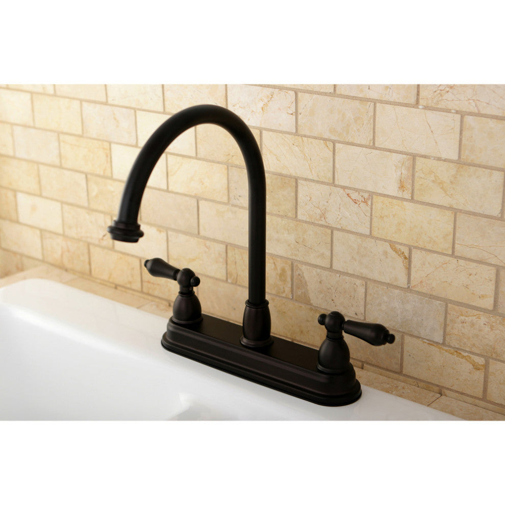 Kingston Brass Centerset Kitchen Faucet, Oil Rubbed Bronze
