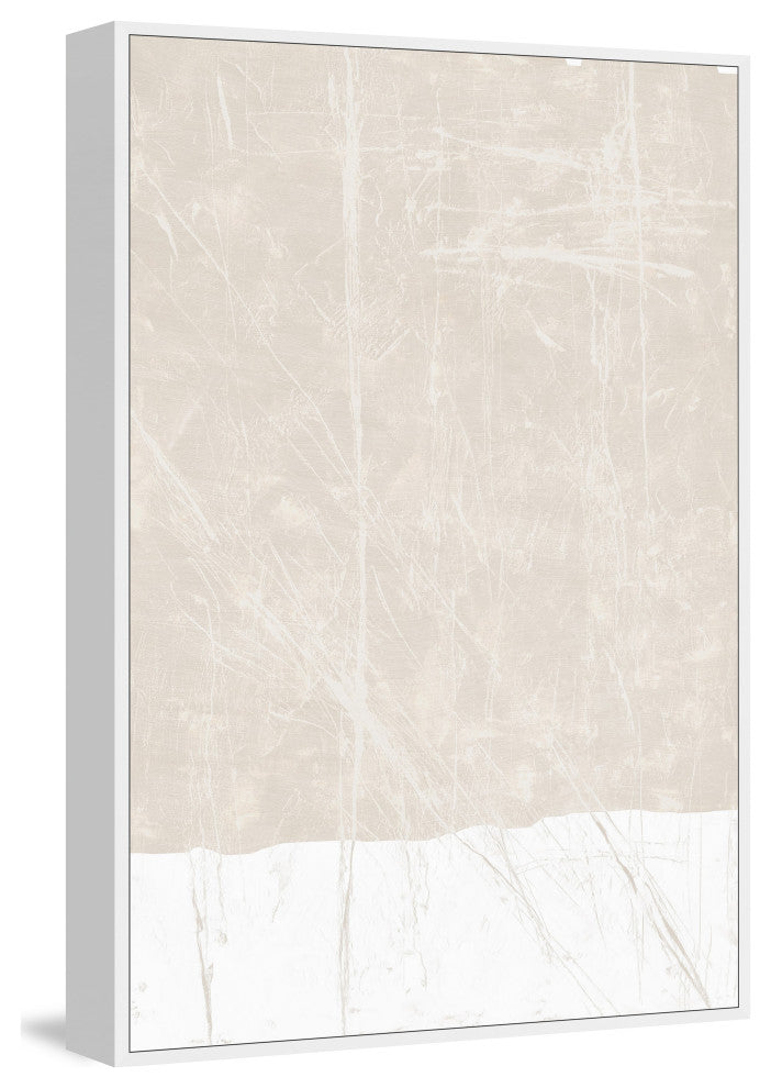 "Uneven Streaks" Floater Framed Painting Print on Canvas, 30x45