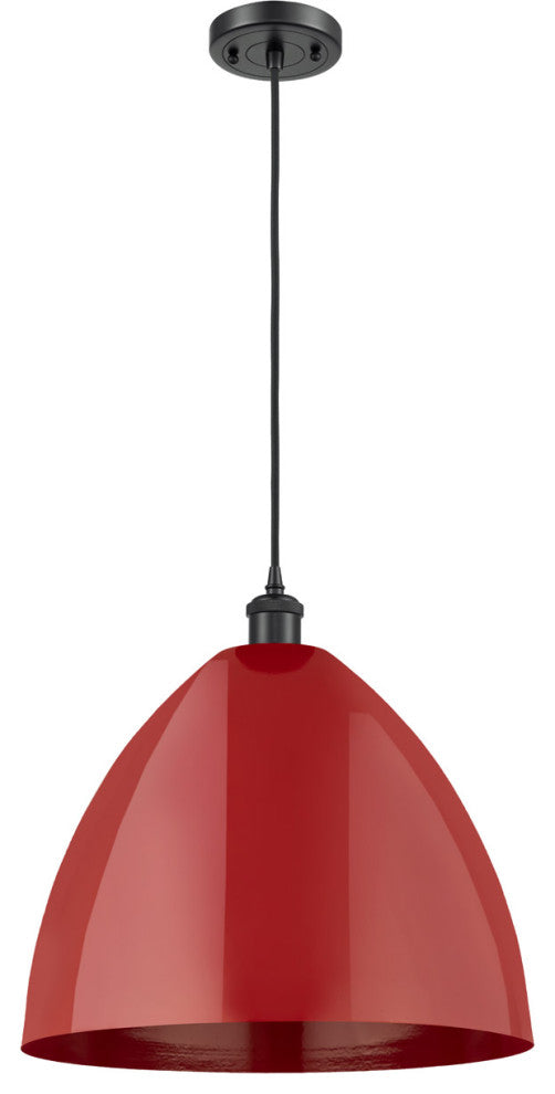 Innovations 516-1P-BK-MBD-16-RD-LED 1-Light Mini Pendant, Matte Black