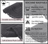 Casual Elegance Reversible Bath Rugs Set, 17x24 Rectangle, Gray