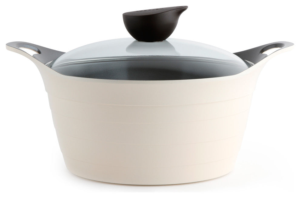 Neoflam 7-Piece Eela Cast Aluminum Cookware Set, Ivory