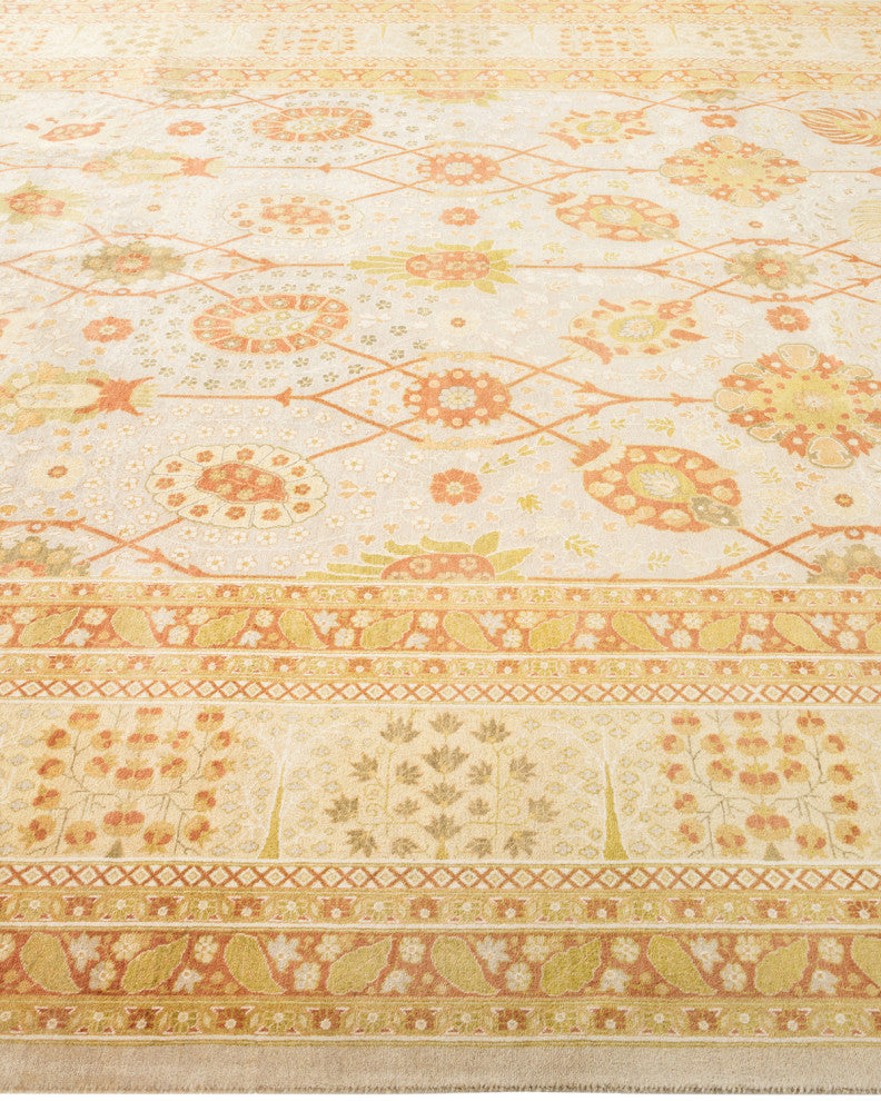 Caroline, One-of-a-Kind Hand-Knotted Area Rug Ivory, 8'2"x10'4"