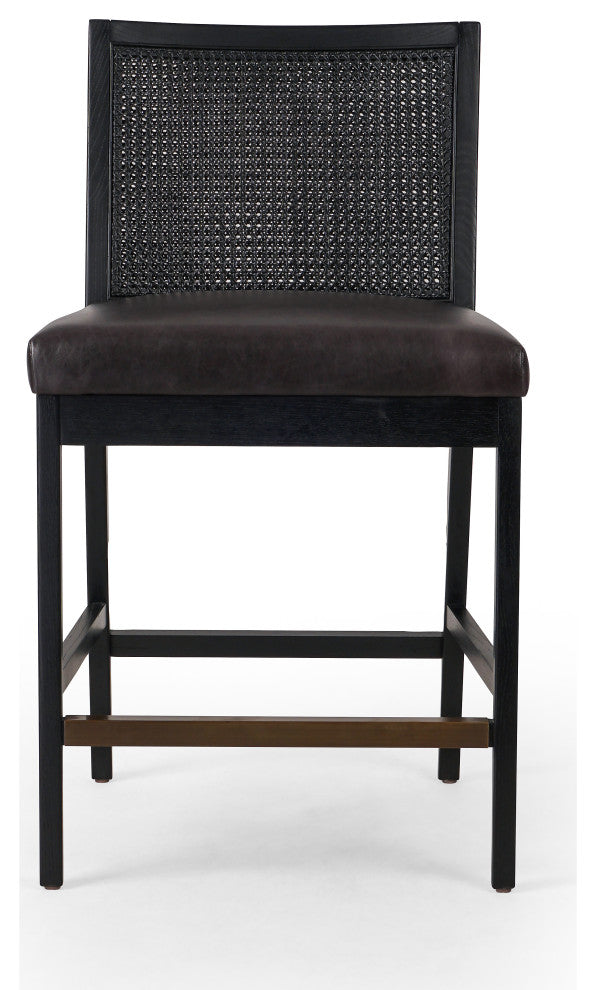 Antonia Armless Dining Stool-Blk-Counter