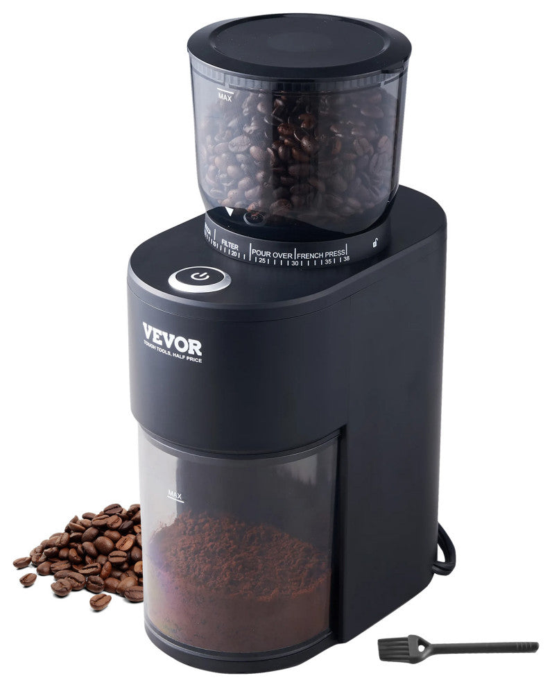 VEVOR Coffee Grinder 20 Cups Electric Burr Mill 40MM Conical Burrs for Espresso