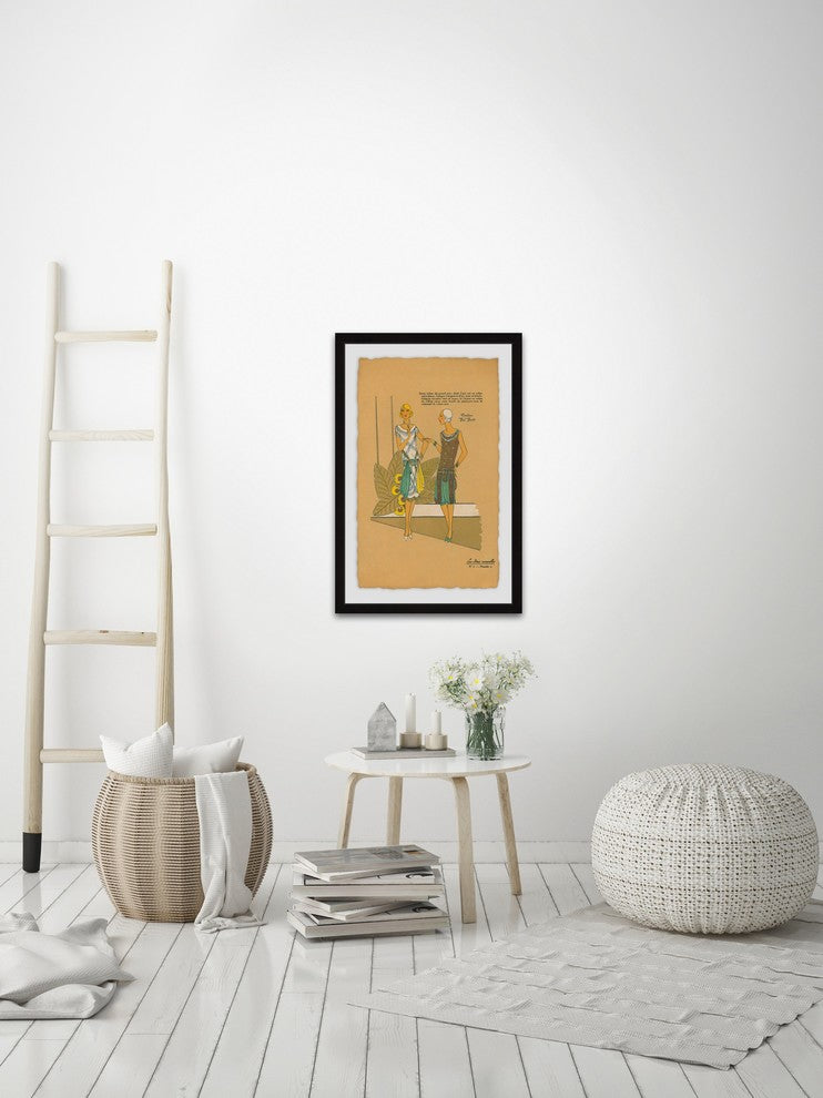"Chatty Kathies" Framed Painting Print, 30"x45"