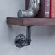 Danya B. 24" x 7" Floating Pipe Industrial Rustic Wall Mount Shelf, Umber Mocha
