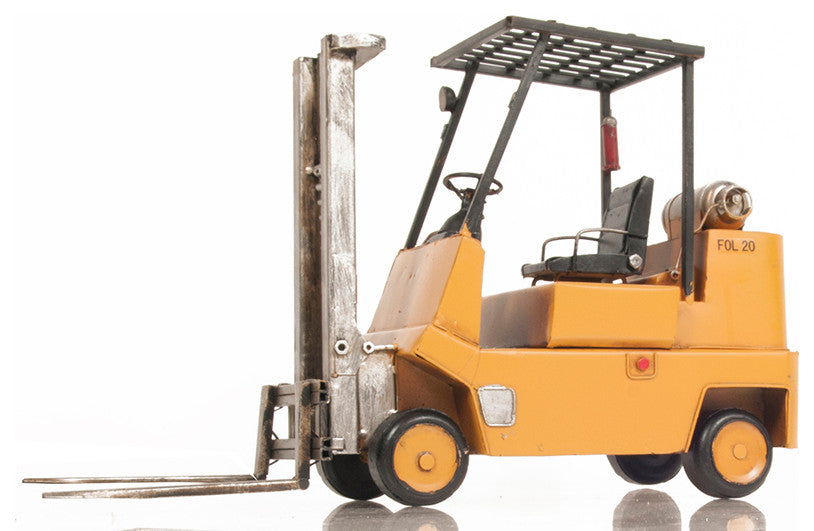 HANDMADE PROPANE FORKLIFT METAL Collectible Metal scale model Forklift