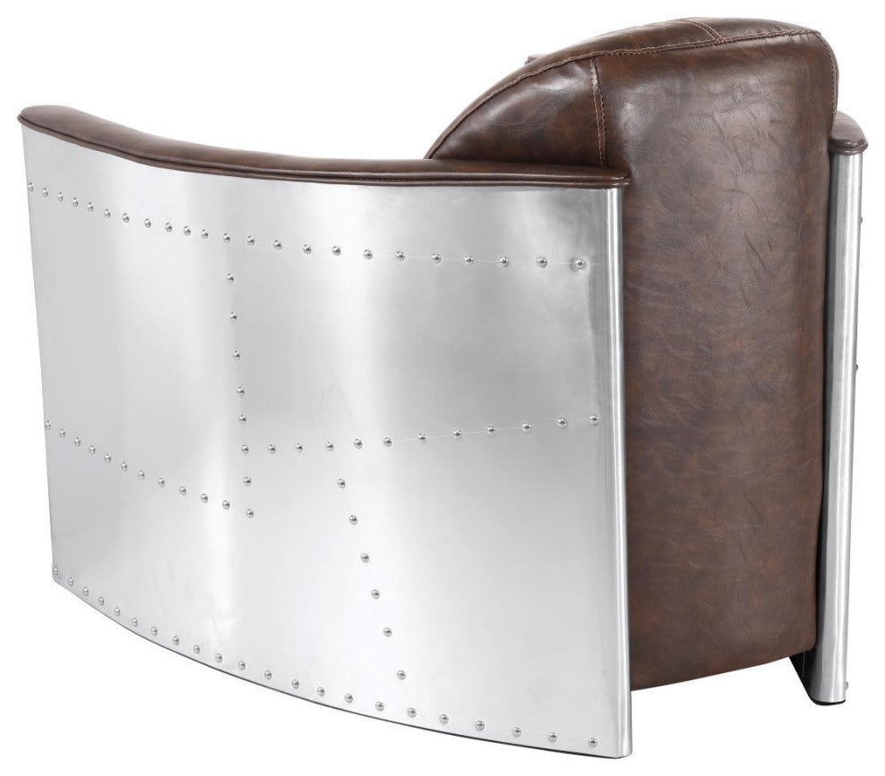 Aviator Brown Lounge Chair