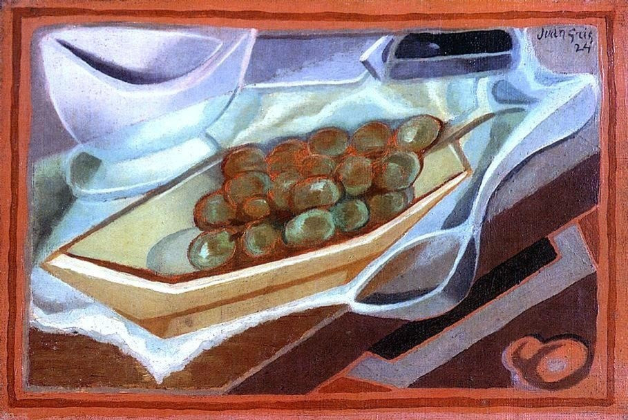 Juan Gris The Bunch of Grapes, 18"x27" Wall Decal