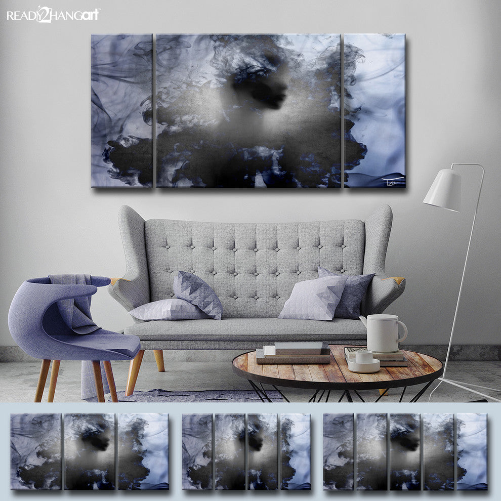 Ready2HangArt ''Glitzy Mist XII'' by Tristan Scott, 30"x60", 3 Piece Set