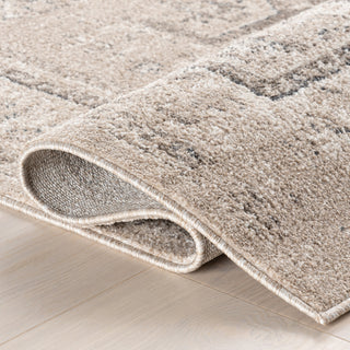 Nuloom Gena Distressed Transitional Medallion Rug, Ivory 6' 7" x 9'