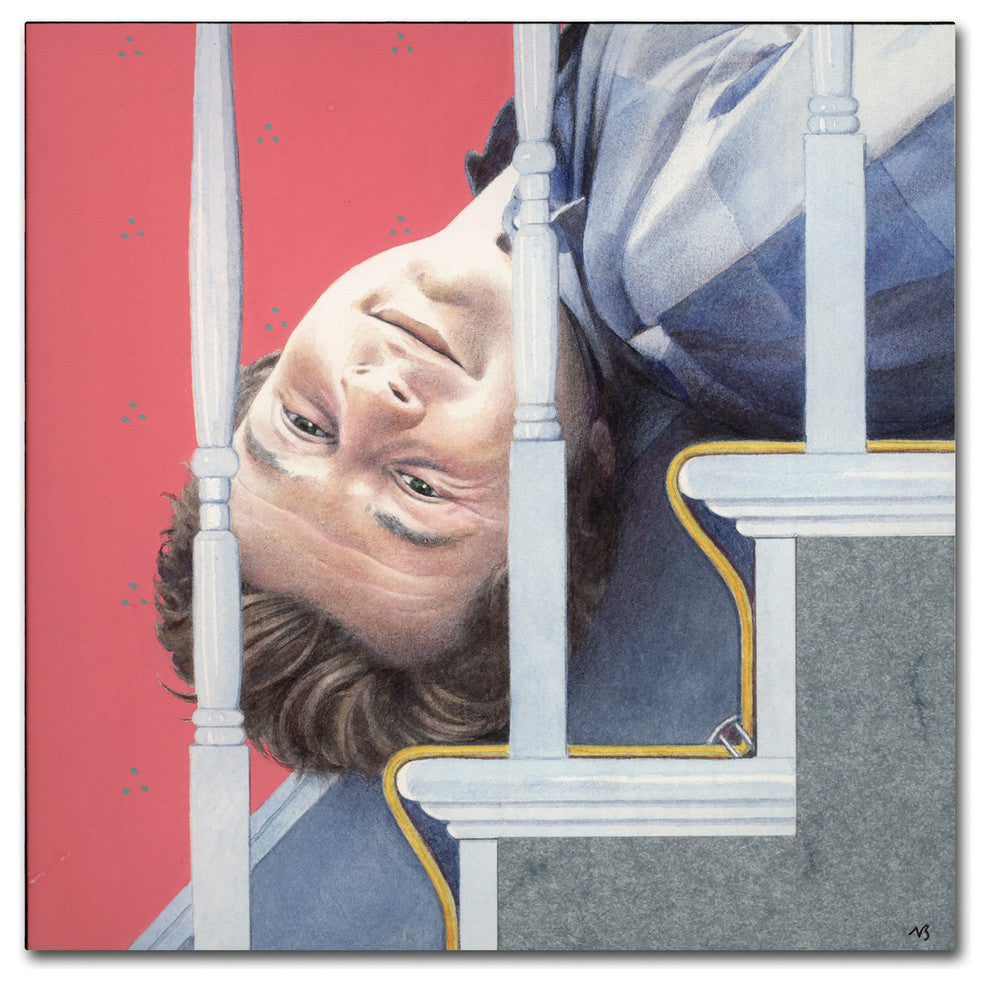 Nick Bantock 'Man Down' Canvas Art, 18x18
