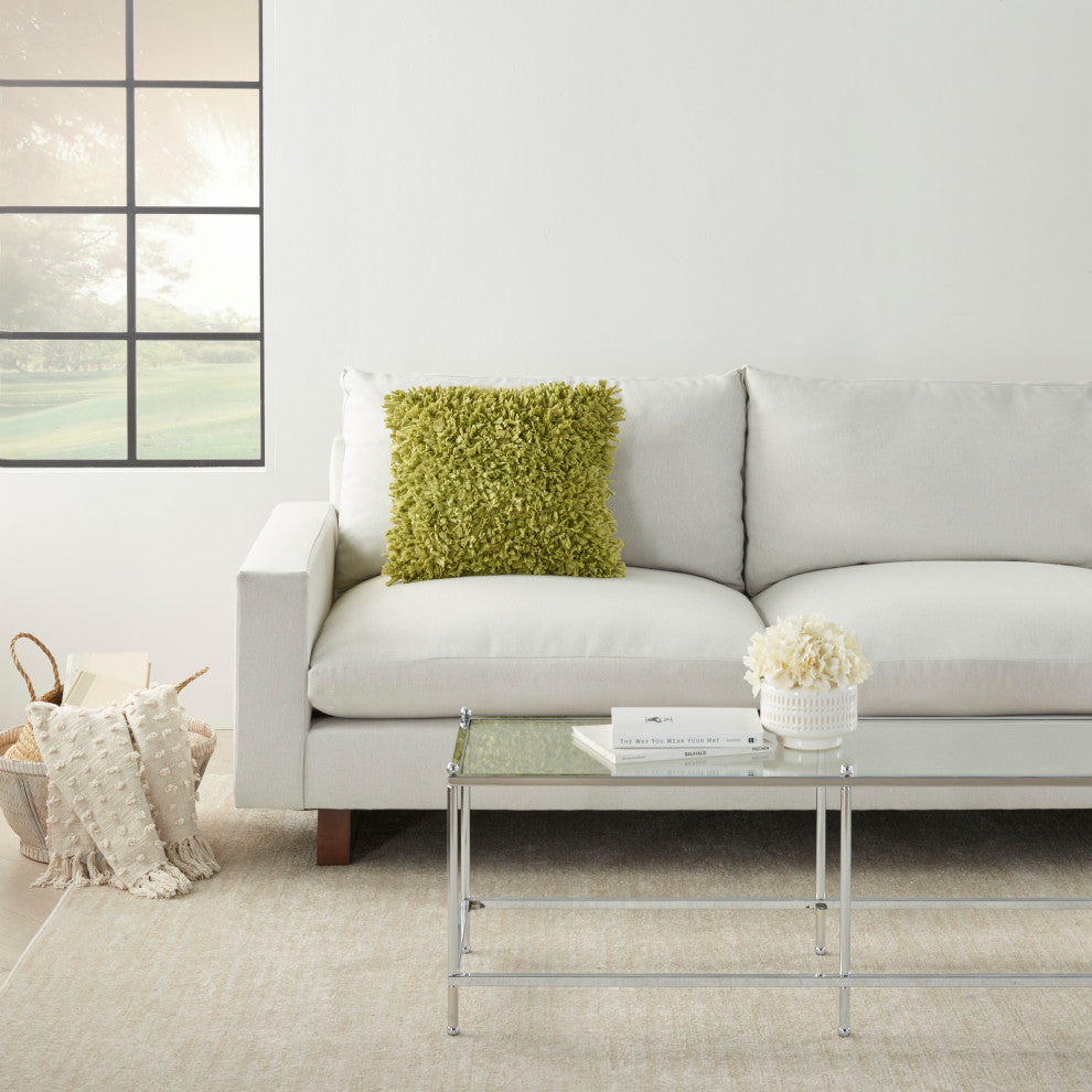Mina Victory DL660 Throw Pillow, Lime, 17"x17"