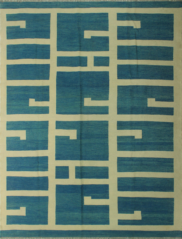 Winchester Kilim Ormemund Blue Rug