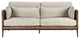 Ivory & Salvaged Pine Sofa