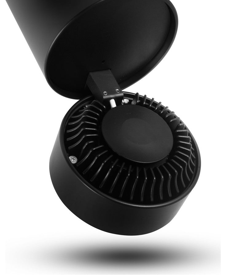 Integrated LED Surface Mounted Adjustable Downlight Commercial Grade, Black