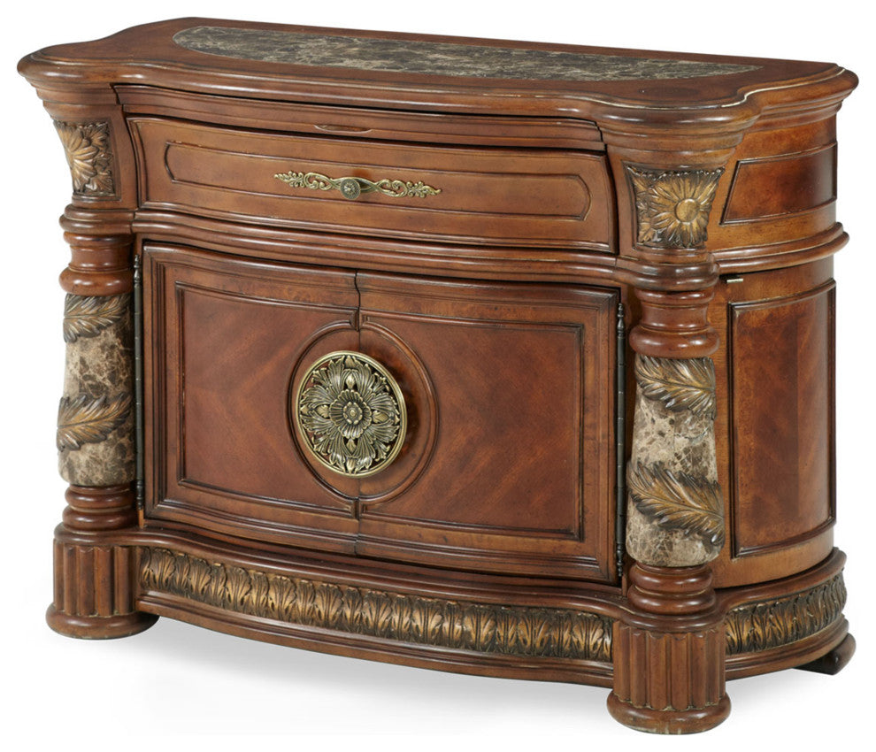 Aico Amini Villa Valencia Bachelors Chest in Classic Chestnut