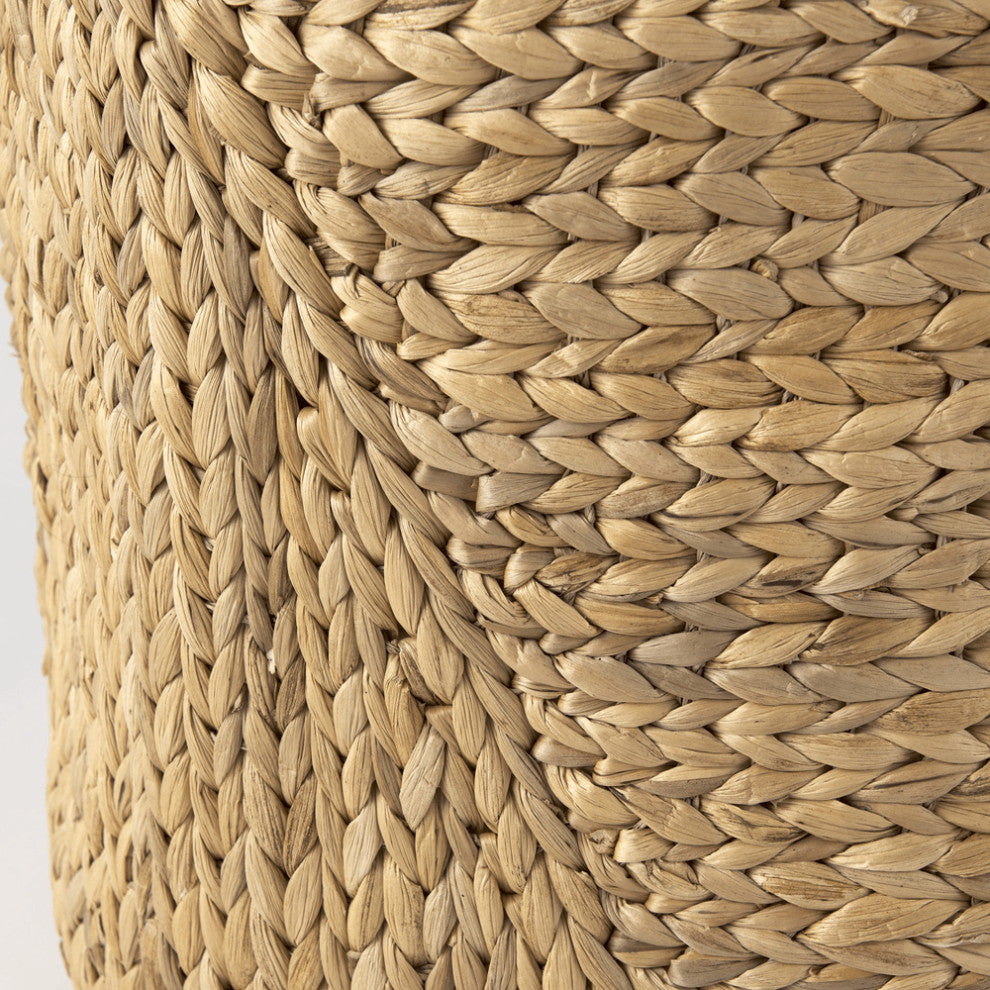 Set of Three Braided Wicker Storage Baskets