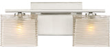Westcap 2-Light Bath Vanity, Brushed Nickel