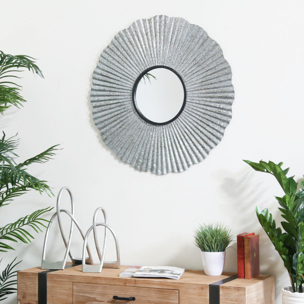 Blair Metal Abstracts Decor, 2-Piece Set, Gray
