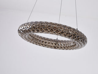 Halo LED Chandelier, Smoke