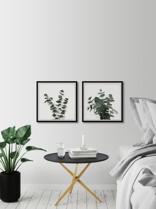 Eucalyptus Leaves Diptych, 24"x12"