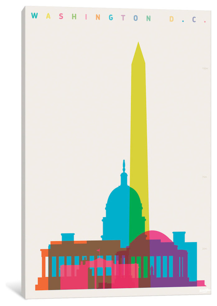 "Washington D.C. Gallery" by Yoni Alter, 40x26x1.5"