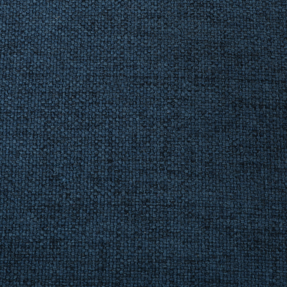 GDF Studio Weyland Contemporary Fabric Wingback Pushback Recliner, Navy Blue