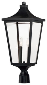 Maxim 40230CL Sutton Place Vivex 2 Light 24" Tall Post Light - Black