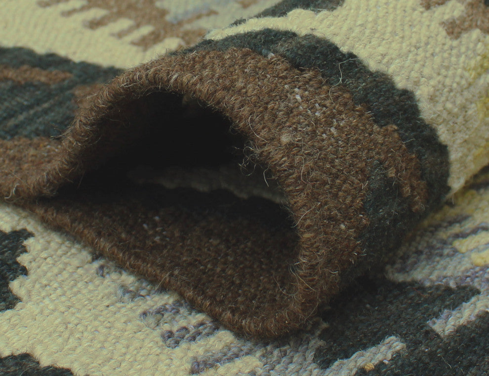 Sangat Kilim Latifa Brown Rug