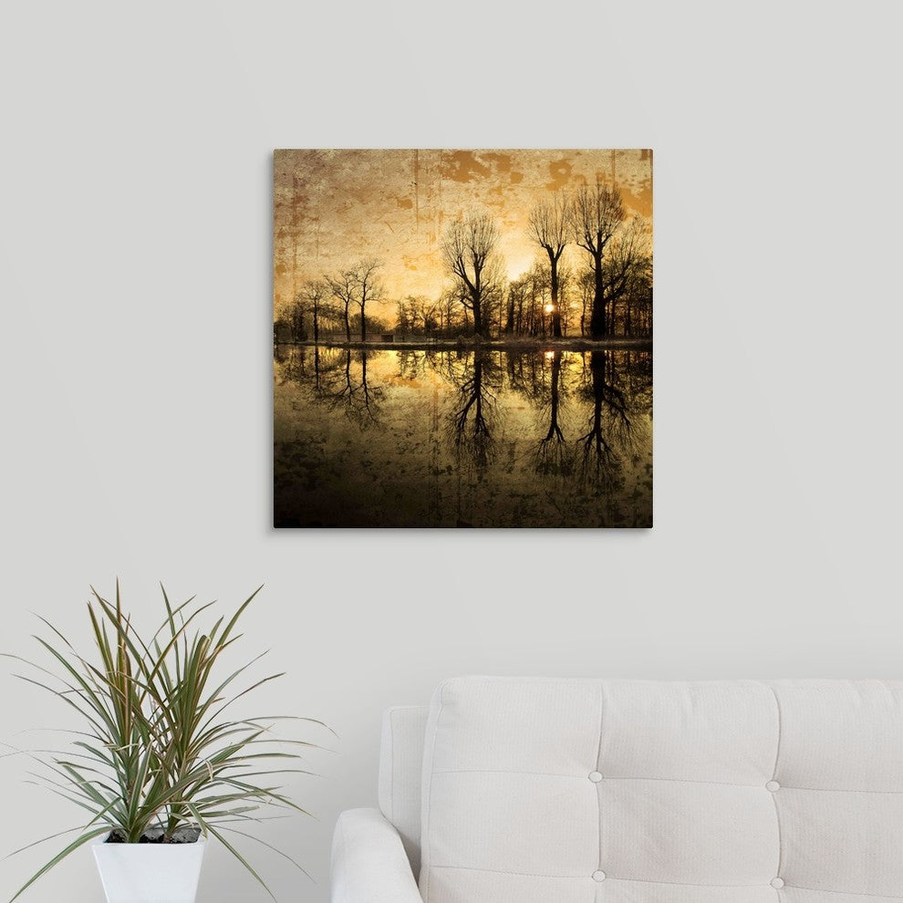 "Down Deep into the Pain" Wrapped Canvas Art Print, 20"x20"x1.5"