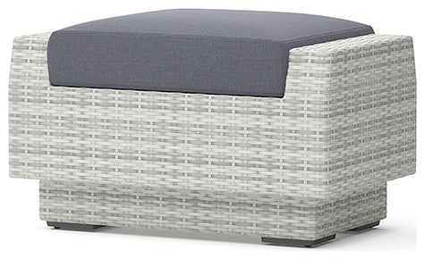 Cannes 8 Piece Sunbrella Outdoor Patio Sofa and Club Chair Set, Gray