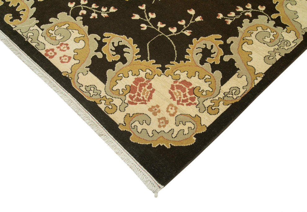 Rug N Carpet - Handmade Oriental 9' 6" x 12' 8" Pastel Oushak Area Rug