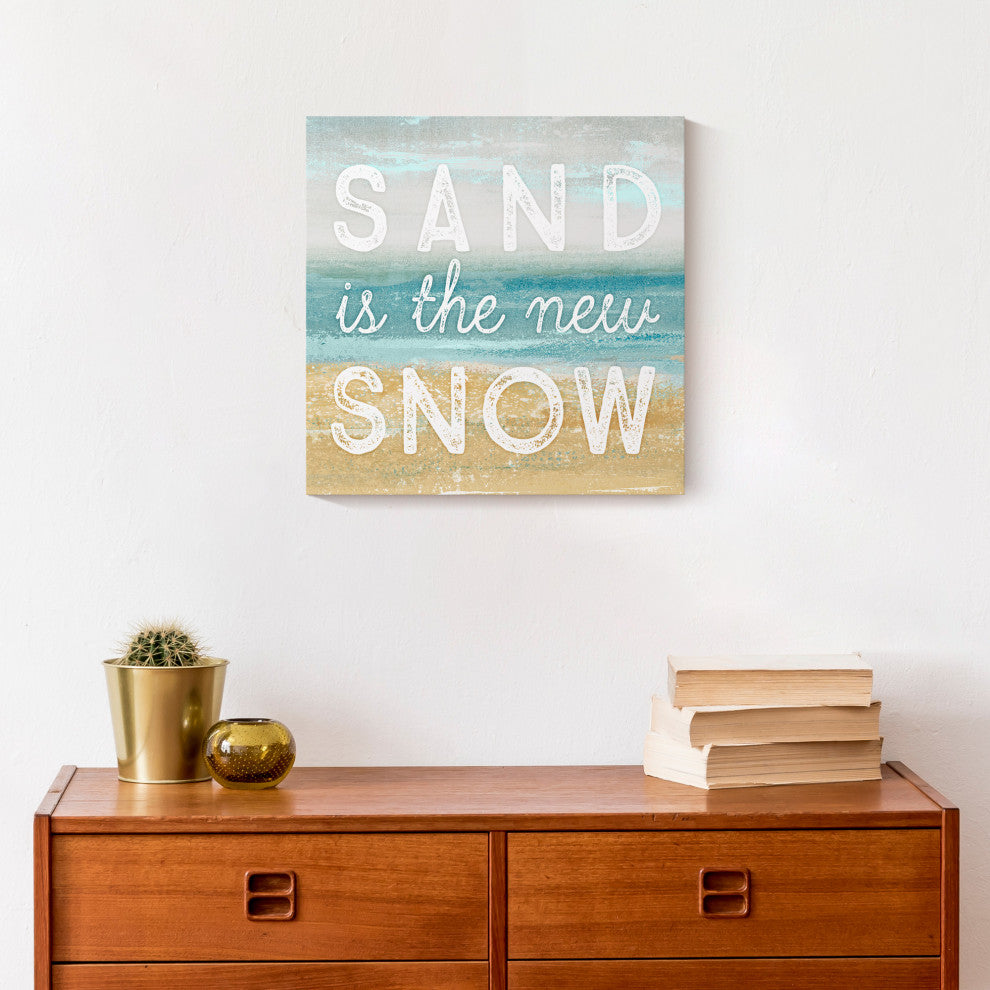 Sand is the New Snow 12x12 Canvas Wall Art