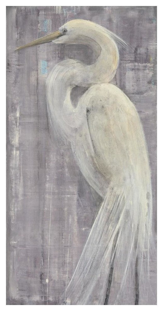 "Coastal Egret II Legs" Digital Paper Print by Albena Hristova, 26"x50"