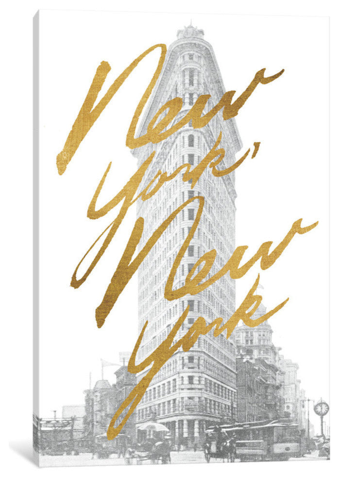 "Gilded New York" by All That Glitters, 18x12x1.5