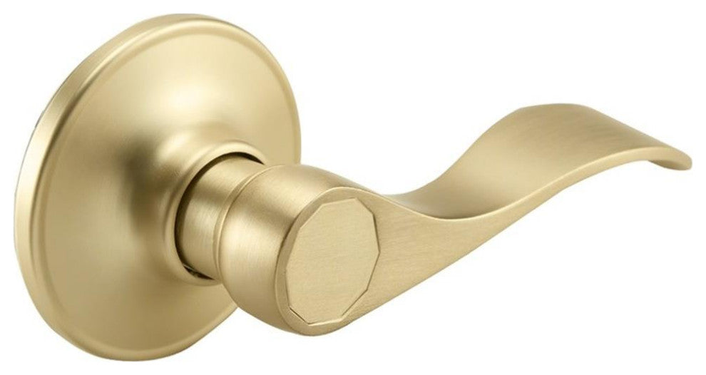 Design House Springdale Brass Door Handle in Gold