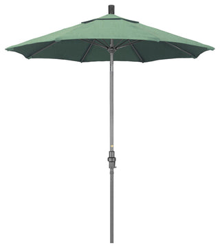 7.5' Grey Collar Tilt Lift Fiberglass Rib Aluminum Umbrella, Pacifica, Spa