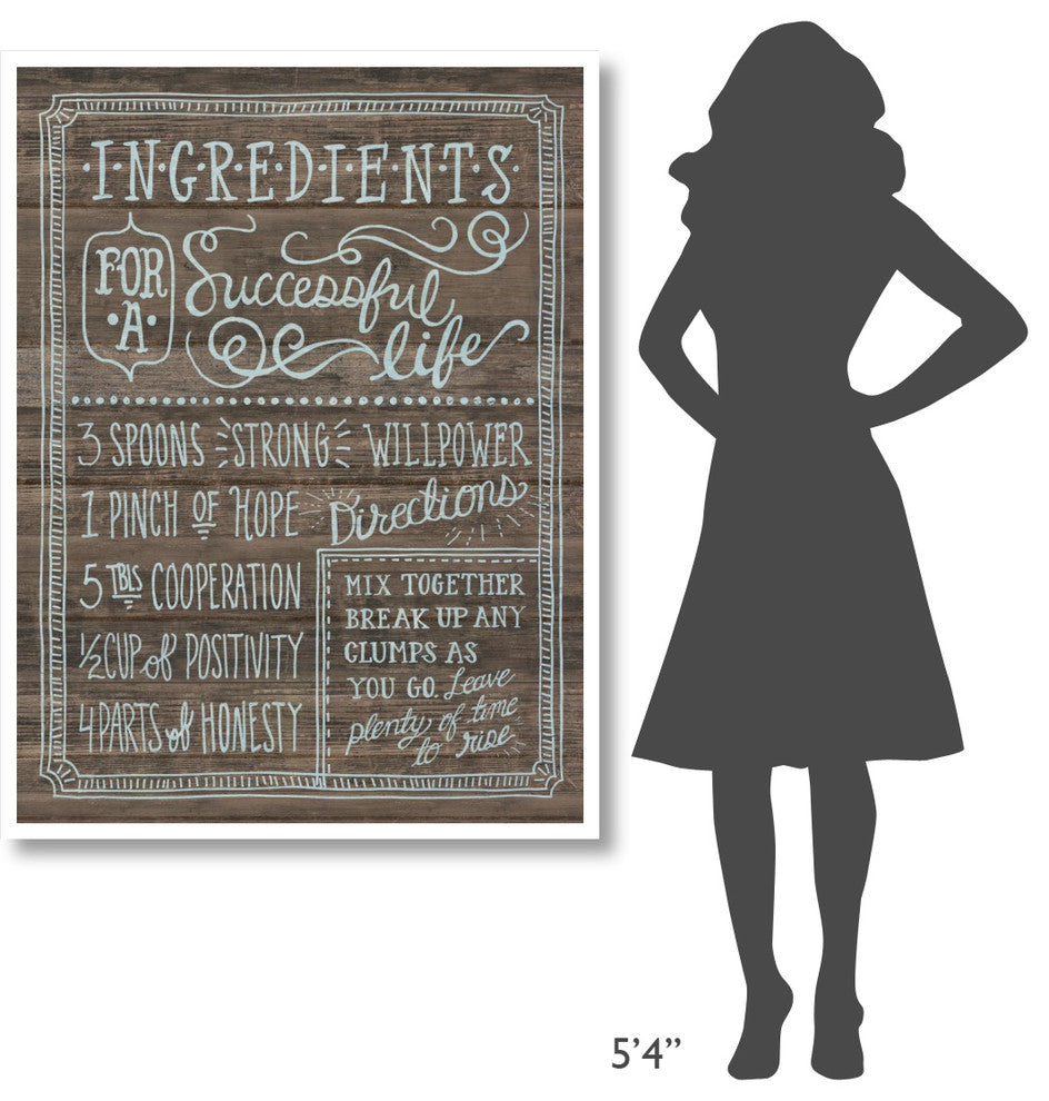 "Ingredients For Life I" Digital Paper Print by Mary Urban, 38"x50"