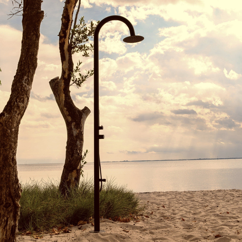 Keanu 316 Stainless Steel Outdoor Shower, Matte Black