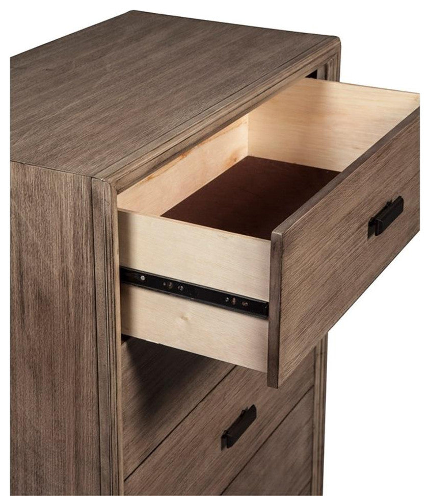 Camilla 5 Drawer Chest, Antique Grey