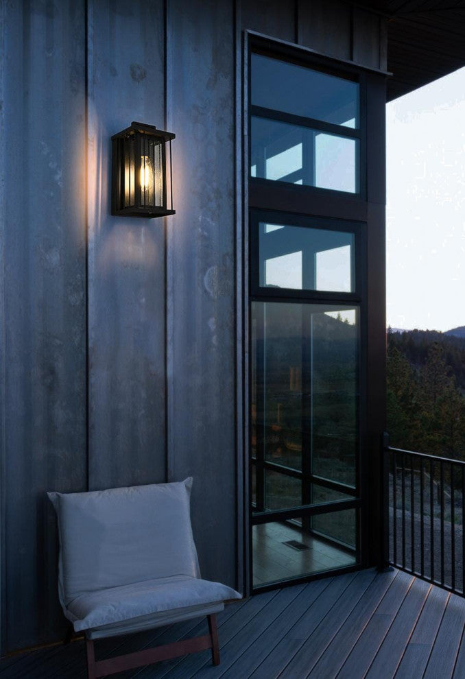 Home Living 6.5" Outdoor Wall Sconce, Black