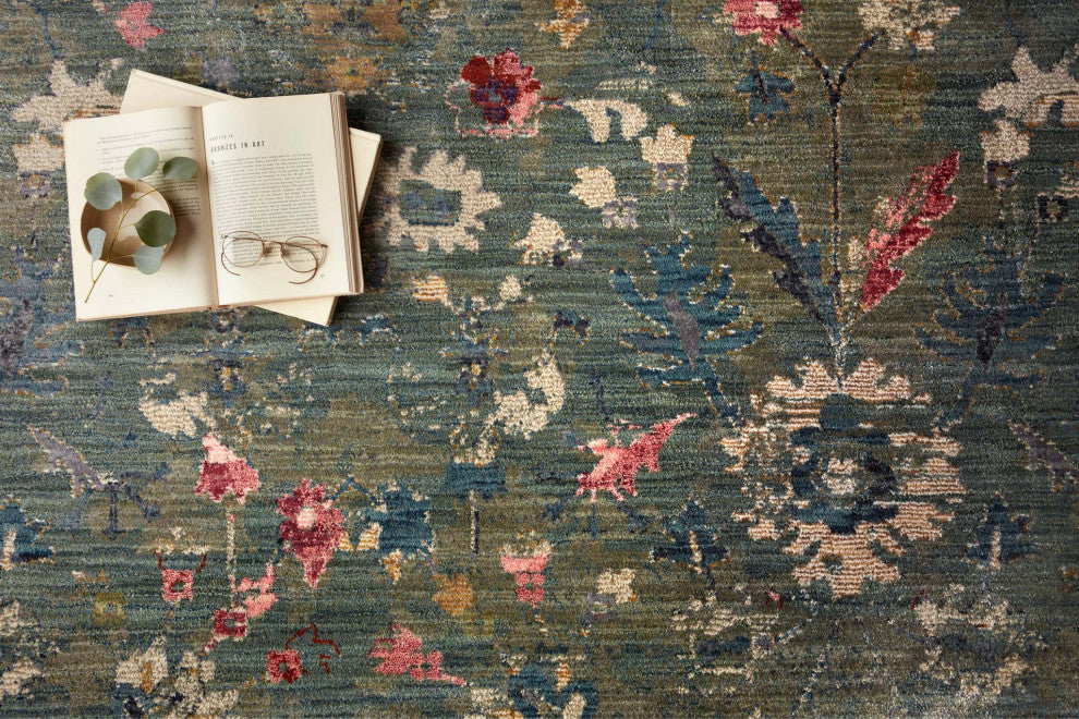 Giada GIA-06 Area Rug, Lagoon / Multi, 18" X 18" Sample