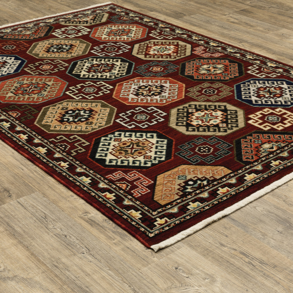 Oriental Weavers Lilihan Indoor Rug Red/ Multi 2' X 3'