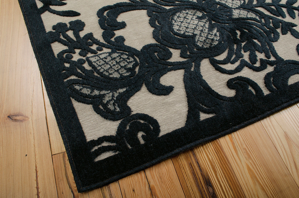 Nourison GRAPHIC ILLUSIONS 117 PEWTER RUG