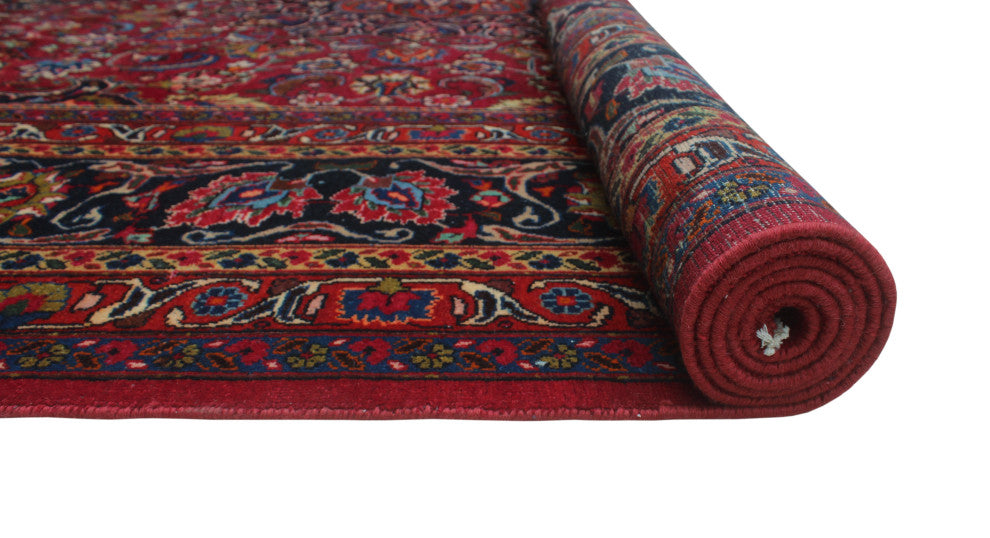 Fine Vintage Distressed Jamie Red Rug