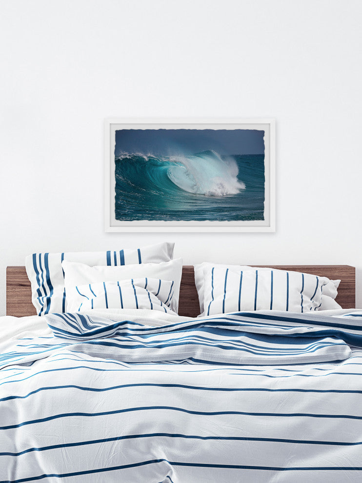 "Ocean's Roar" Framed Painting Print, 12x8