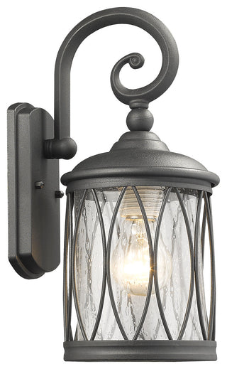 Dinadan 1 Light Black Outdoor Wall Sconce 13" High